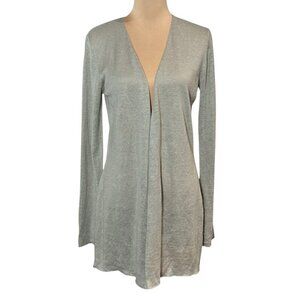 NWT Acrobat Linen Cardigan Sz.L
Gray Open Front Longline
Coastal Minimalist